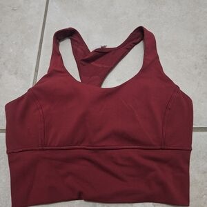 Women's Burgundy Sports Bra